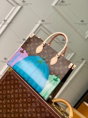 LV x YK ONTHEGO MM MONOGRAM CANVAS M46473 - LIKE AUTH 99%