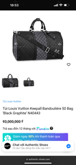 LV KEEPALL BANDOULIERE 50 N40443 - LIKE AUTH 99%