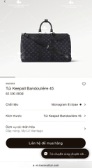 LV KEEPALL BANDOULIERE 45 M40569 - LIKE AUTH 99%