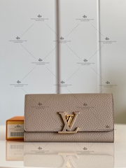 LV CAPUCINES WALLET TAURILLON LEATHER M61249 - LIKE AUTH 99%