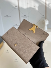 LV CAPUCINES WALLET TAURILLON LEATHER M61249 - LIKE AUTH 99%