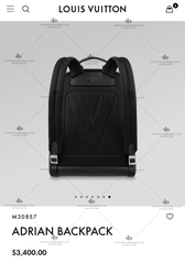 LV ADRIAN BACKPACK M30857 - LIKE AUTH 99%