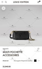 LV MULTI POCHETTE ACCESSOIRES M80399 - LIKE AUTH 99%
