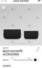 LV MULTI POCHETTE ACCESSOIRES M80399 - LIKE AUTH 99%