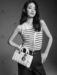 MEDIUM LADY D-JOY BAG - LIKE AUTH 99%