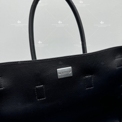 BALENCIAGA WOMEN'S BEL AIR SMALL CARRY ALL BAG IN BLACK SILVER HARDWARE - LIKE AUTH 99%