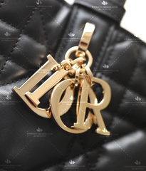 MEDIUM DIOR TOUJOURS BAG BLACK MACROCANNAGE CALFSKIN M2821OSHJ_M900 - LIKE AUTH 99%