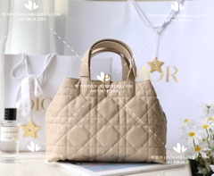 MEDIUM DIOR TOUJOURS BAG POWDER BEIGE MACROCANNAGE CALFSKIN M2821OSHJ_M51U - LIKE AUTH 99%