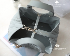 MEDIUM DIOR TOUJOURS BAG STONE GRAY MACROCANNAGE CALFSKIN M2821OSHJ_M41G - LIKE AUTH 99%
