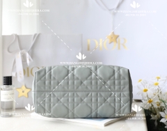 MEDIUM DIOR TOUJOURS BAG STONE GRAY MACROCANNAGE CALFSKIN M2821OSHJ_M41G - LIKE AUTH 99%