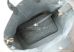 MEDIUM DIOR TOUJOURS BAG STONE GRAY MACROCANNAGE CALFSKIN M2821OSHJ_M41G - LIKE AUTH 99%