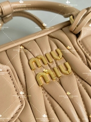 MIU MIU ARCADIE MATELASSE NAPPA LEATHER HOBO BAG - LIKE AUTH 99%