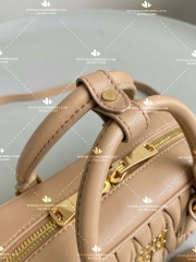 MIU MIU ARCADIE MATELASSE NAPPA LEATHER HOBO BAG - LIKE AUTH 99%