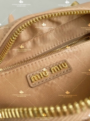 MIU MIU ARCADIE MATELASSE NAPPA LEATHER HOBO BAG - LIKE AUTH 99%