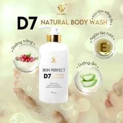 Skin Perfect D7 Natural Body Wash Sữa tắm trắng da 3 trong 1