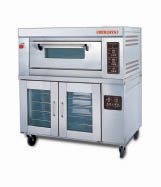 Lò nướng 1 tầng dùng gas 1 Deck Gas Baking Oven + 12 Pans Proofer BJY-1B+12PF-G