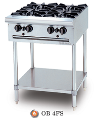 Bếp âu 4 họng Berjaya có chân / Open Burner Free Standing  OB4FS