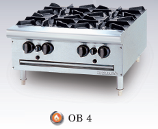 Bếp âu 4 họng Berjaya / Open Burner Table Top OB4