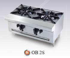 Bếp âu 2 họng Berjaya / Open Burner Table Top OB2S