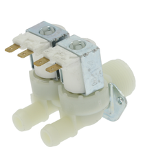 Solenoid valve double straight 230VAC inlet 3/4