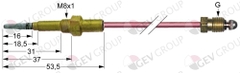 Đầu dò nhiệt độ bếp âu / THERMOCOUPLE M9x1 L 1000mm M8x1 (GEV 102008)