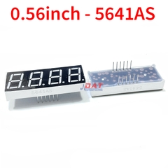 Đèn LED 7 Đoạn 4 Số 0.56inch 5641AS Âm Chung - Đỏ | Điện Tử DAT