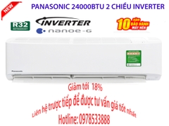 Điều hòa Panasonic 24000Btu 2 Chiều Inverter