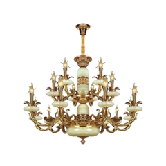 Đèn Chùm Đồng Cao Cấp Nam Long Netviet NC 027/12+6