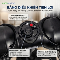 Quạt Sàn Công Nghiệp 16 Inch Hai Đầu 360° Unimax UMDFV-1651ST (120W)