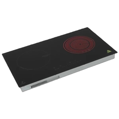 Bếp Đôi Điện Từ Và Hồng Ngoại Pramie PRDE-2123