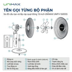 Quạt Đứng 16 Inch Unimax UMFV-16005S (60W)