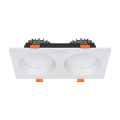 Đèn LED Downlight Âm Trần Mặt Vuông Chóa Tán Quang Rộng Anfaco AFC 757T/2 LED 9W