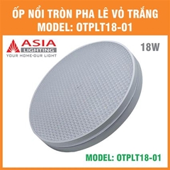 Đèn Ốp Nổi Tròn Pha Lê Vỏ Trắng Asia Lighting OTPLT
