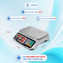 Cân Điện Tử Tính Giá Chống Nước Sài Gòn SGD-305 (30kg)