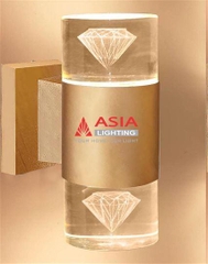Đèn Tường 2 Đầu Hình Kim Cương - Thân Màu Đồng Asia Lighting DTU-KC-03