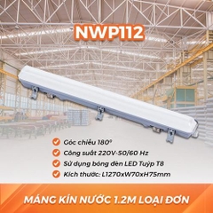 Máng Đèn Tuýp Kín Nước Nanoco NWP112