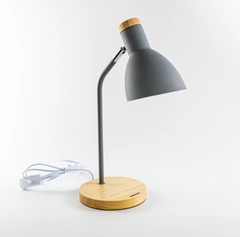 Đèn Bàn Đế Gỗ Nanoco NDKC03