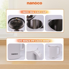 Ấm Đun Siêu Tốc Nanoco NKT1750V / NKT1750W