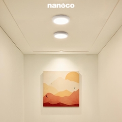 Đèn Ốp Trần Nổi Hình Tròn Viền Trắng Nanoco NPL12R
