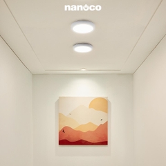 Đèn Ốp Trần Nổi Hình Tròn Viền Trắng Nanoco NPL12R