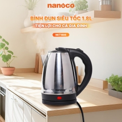 Ấm Đun Siêu Tốc Nanoco NKT1886 / NKT1887