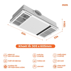 Máy Sưởi Có Thông Gió Nanoco NBD2560