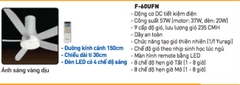 Quạt Trần Có Đèn LED PANASONIC F-60UFN (ánh sáng vàng dịu)