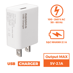 Phụ Kiện Đèn Cốc Sạc USB Cho Đèn Bàn Nanoco NUC5V2A