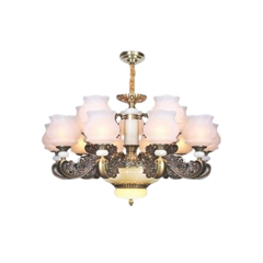 Đèn Chùm Chao Đá Cổ Điển Nam Long Netviet NC 1122/10+5