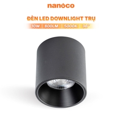 Đèn Ốp Nổi Trụ Đen Nanoco NSDLC10B