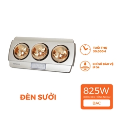 Đèn Sưởi Gắn Tường Ba Bóng Nanoco NBH641S