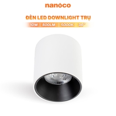 Đèn Ốp Nổi Trụ Trắng Nanoco NSDLC10W