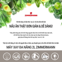Máy Xay Đa Năng Thủy Tinh Zimmermann ZMC-9058SSG (2L)