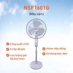 Quạt Đứng Nanoco NSF1601G (Màu xám)